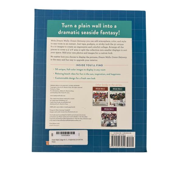 Dream Walls Collage Kit: Ocean Getaway 50 Pieces of Art Inspired by Sun & Sea - Picture 3 of 3